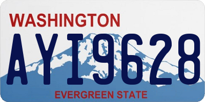 WA license plate AYI9628