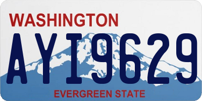 WA license plate AYI9629