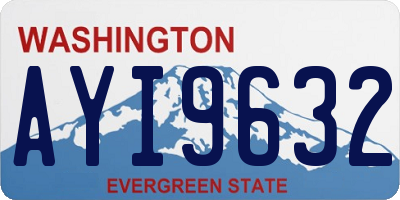 WA license plate AYI9632