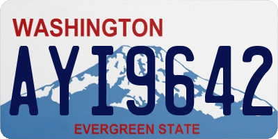 WA license plate AYI9642