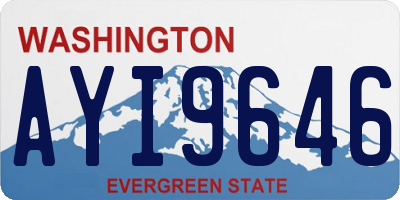 WA license plate AYI9646