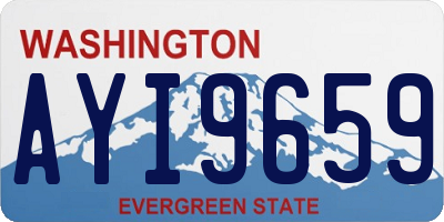 WA license plate AYI9659