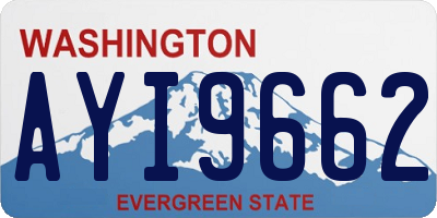 WA license plate AYI9662