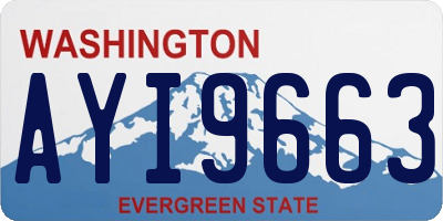 WA license plate AYI9663
