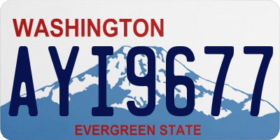 WA license plate AYI9677