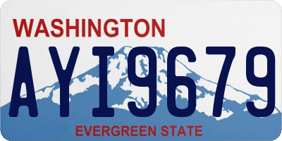 WA license plate AYI9679