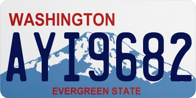 WA license plate AYI9682