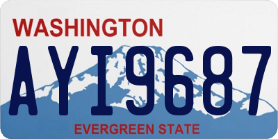 WA license plate AYI9687