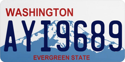 WA license plate AYI9689