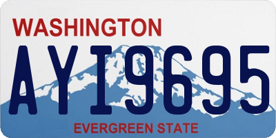 WA license plate AYI9695