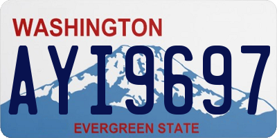 WA license plate AYI9697