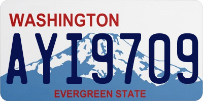 WA license plate AYI9709