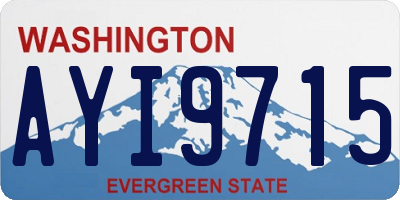 WA license plate AYI9715