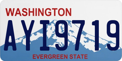 WA license plate AYI9719