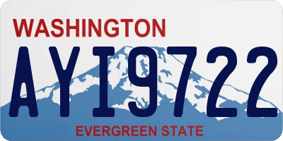 WA license plate AYI9722