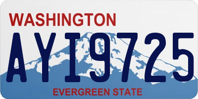 WA license plate AYI9725