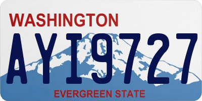 WA license plate AYI9727