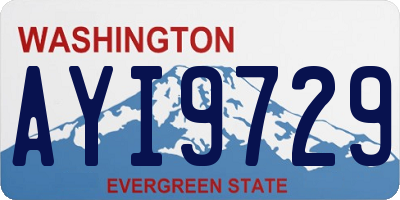 WA license plate AYI9729