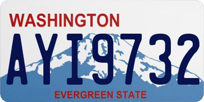 WA license plate AYI9732
