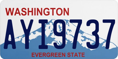 WA license plate AYI9737