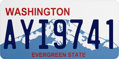 WA license plate AYI9741