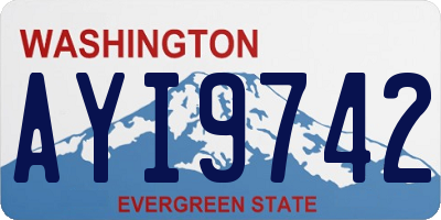 WA license plate AYI9742