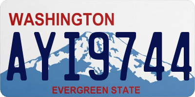 WA license plate AYI9744