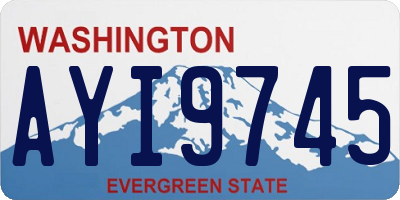 WA license plate AYI9745