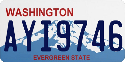 WA license plate AYI9746