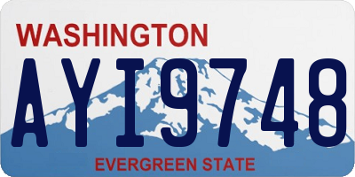WA license plate AYI9748
