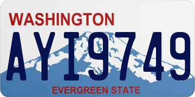 WA license plate AYI9749