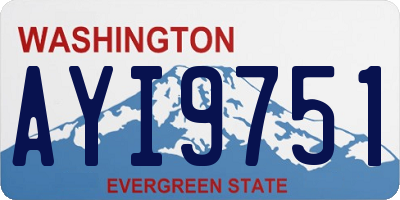 WA license plate AYI9751