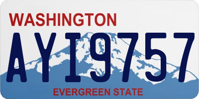 WA license plate AYI9757