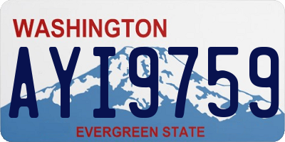 WA license plate AYI9759