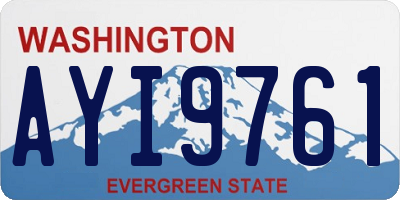 WA license plate AYI9761