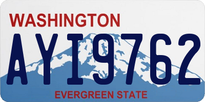 WA license plate AYI9762