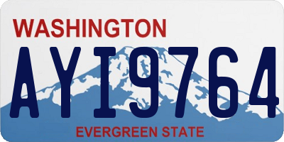 WA license plate AYI9764