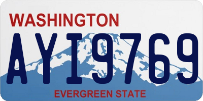 WA license plate AYI9769