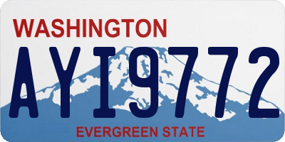 WA license plate AYI9772