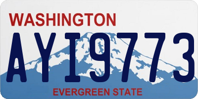 WA license plate AYI9773