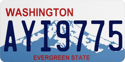WA license plate AYI9775