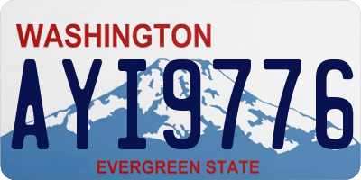 WA license plate AYI9776