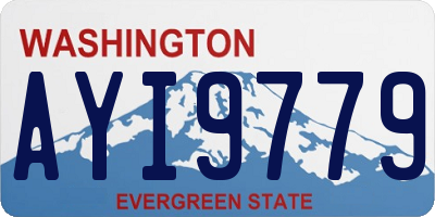 WA license plate AYI9779