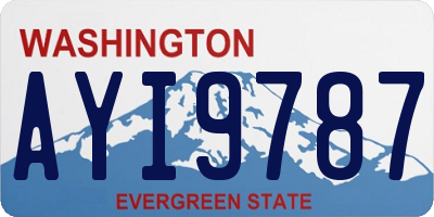 WA license plate AYI9787