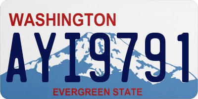 WA license plate AYI9791