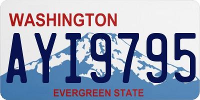 WA license plate AYI9795