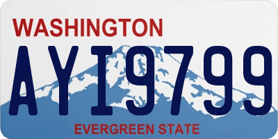 WA license plate AYI9799