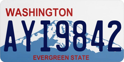 WA license plate AYI9842