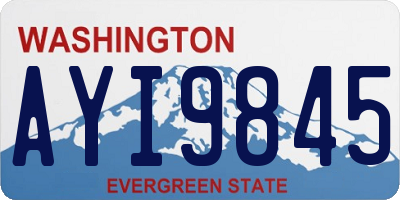 WA license plate AYI9845