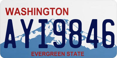 WA license plate AYI9846